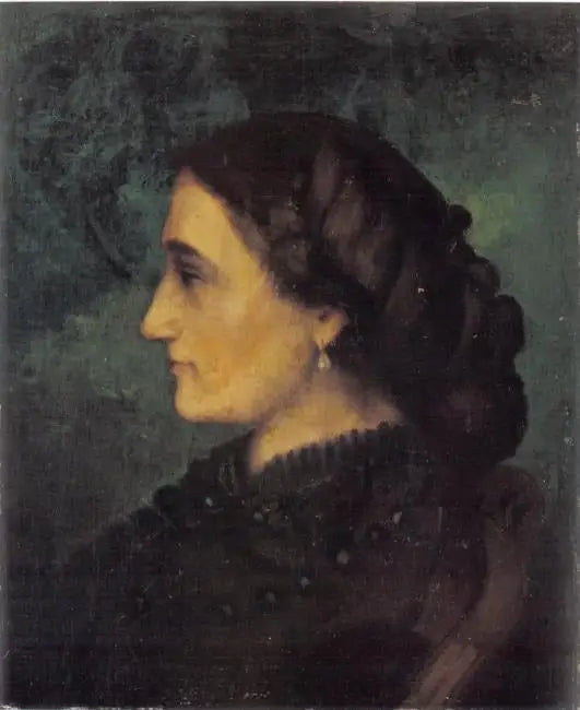 Portret van Madame Joliclerc - Gustave Courbet