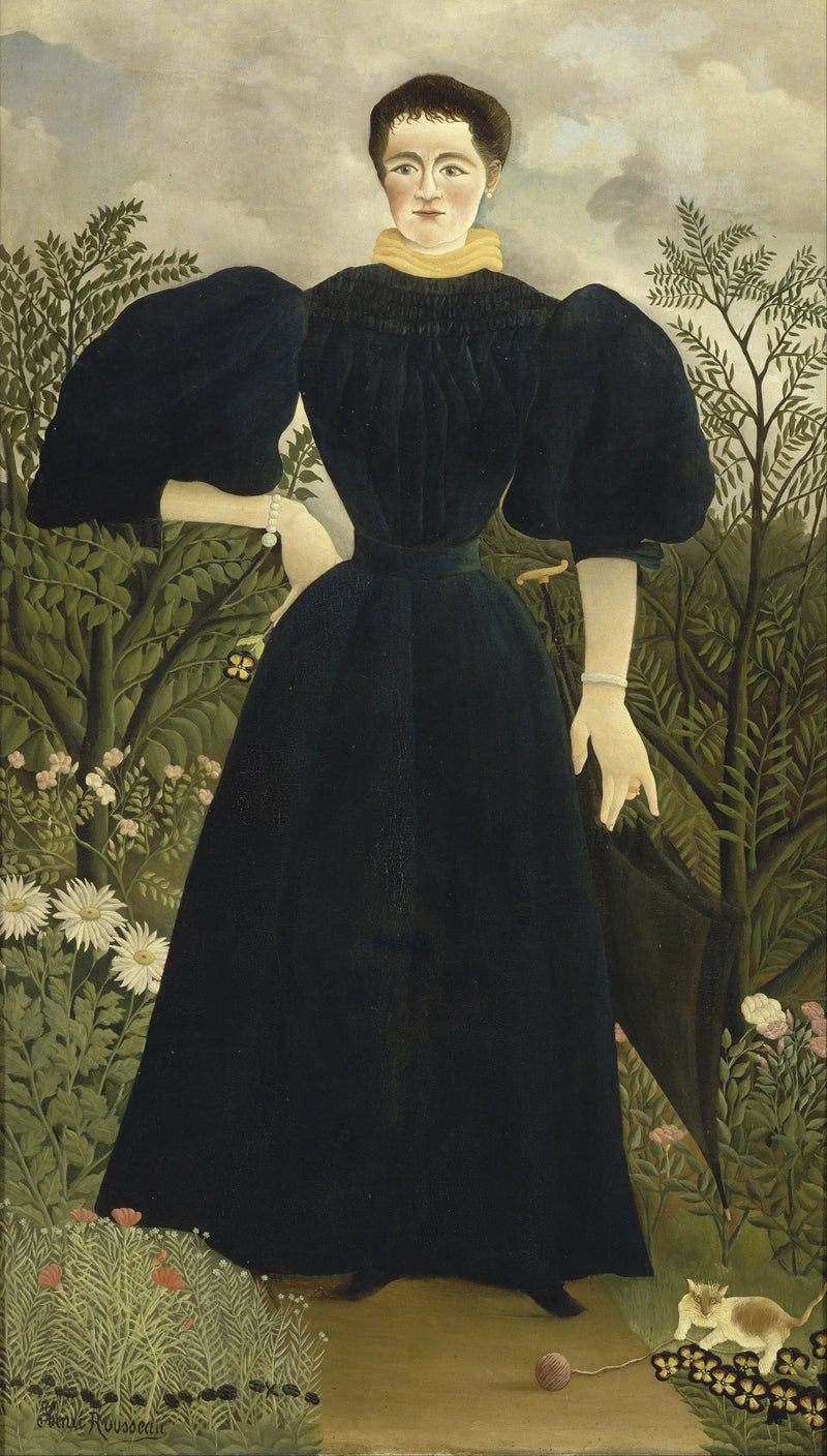 Portret van Madame M. - Henri Rousseau