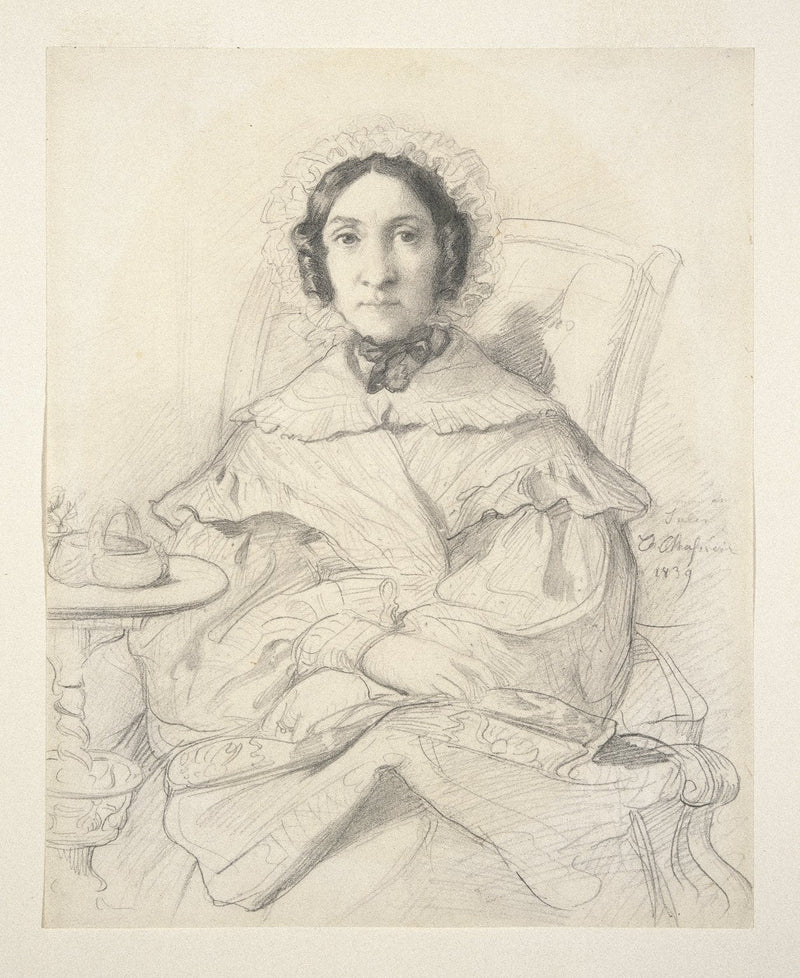 Portret van Madame Monnerot - Théodore Chassériau