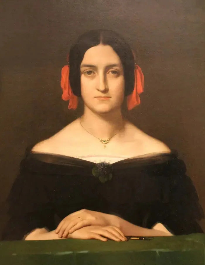 Portret van Madame Oudiné - Hippolyte Flandrin