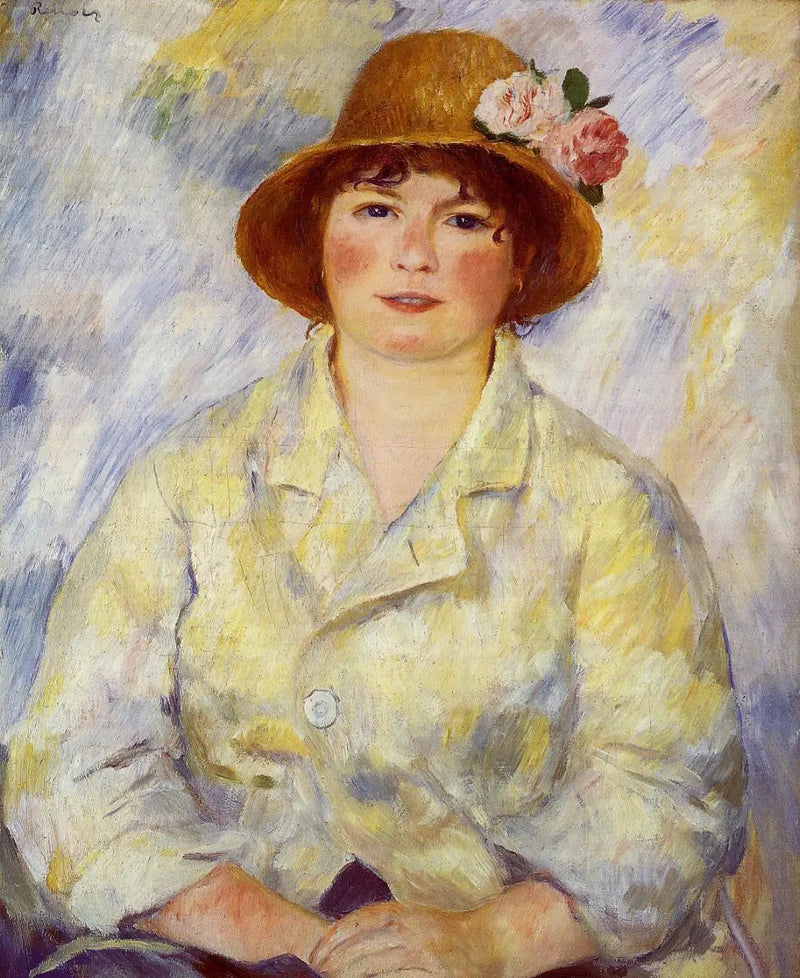portret van mevrouw Renoir - Pierre-Auguste Renoir