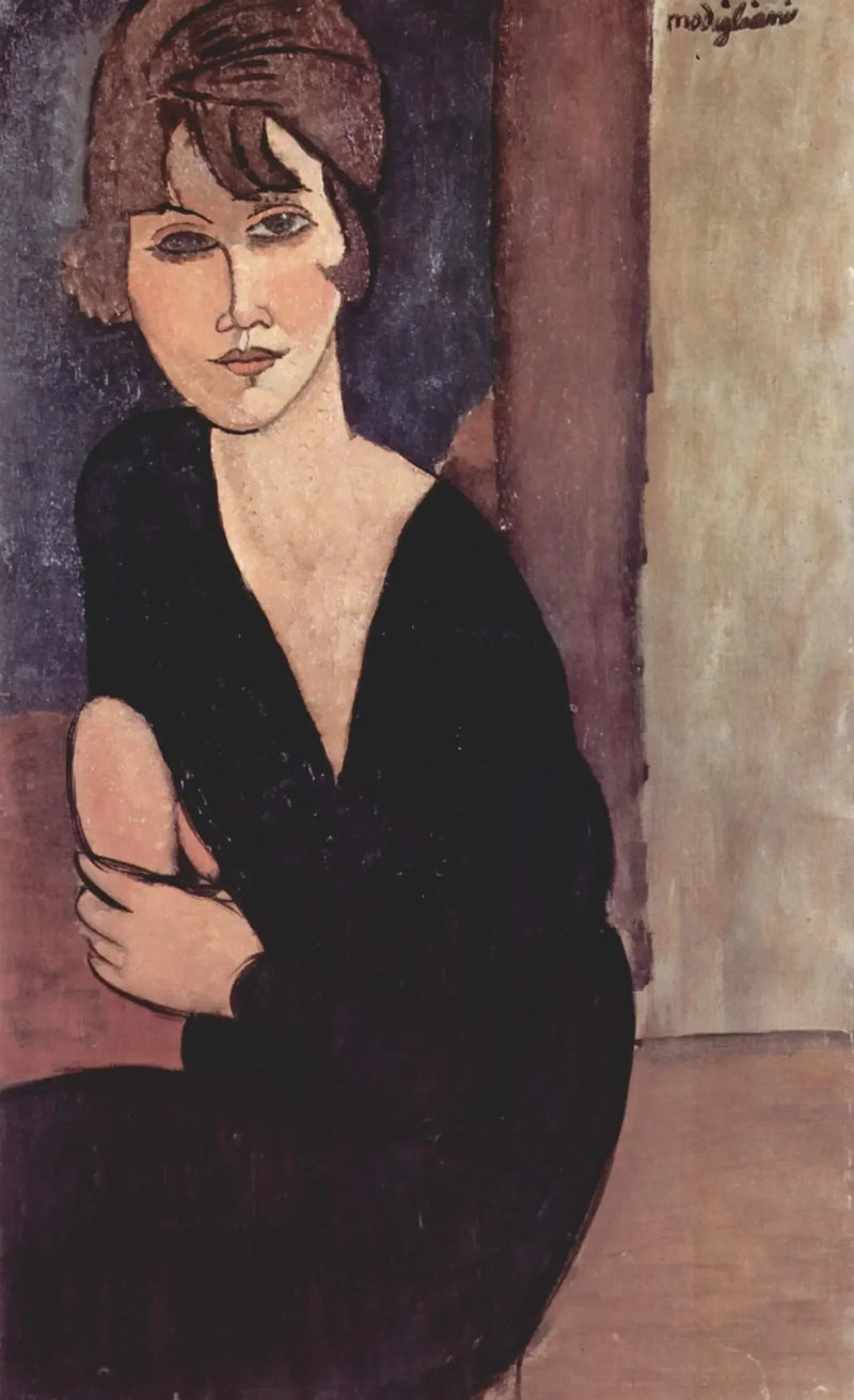 Portret van Mevrouw Reynouard - Amedeo Modigliani