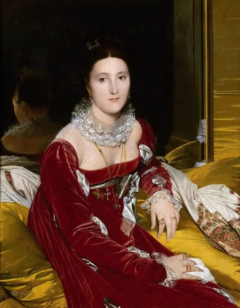 Portret van Madame de Senonnes - Jean-Auguste-Dominique Ingres