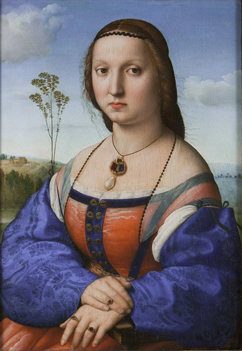 Portret van Maddalena Doni - Raphael Sanzio