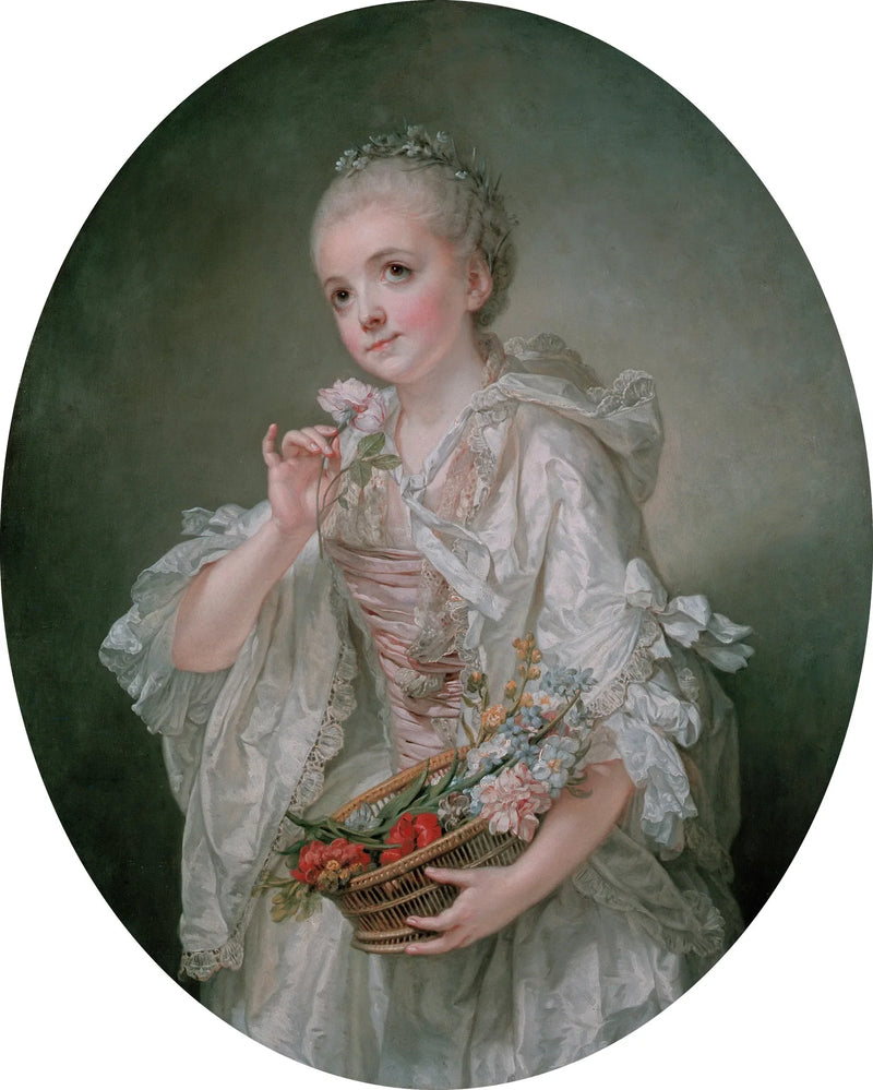 Portret van Madeleine Barberie de Courteilles - Jean-Baptiste Greuze