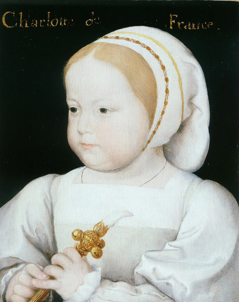 Portret van Madeleine van Frankrijk (1520-1537), derde dochter van François I (1494-1537) en Claude van Frankrijk (1499-1524) - Jean Clouet