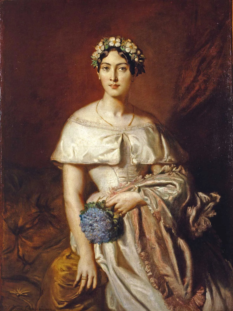 Portret van Mademoiselle de Cabarrus - Théodore Chassériau