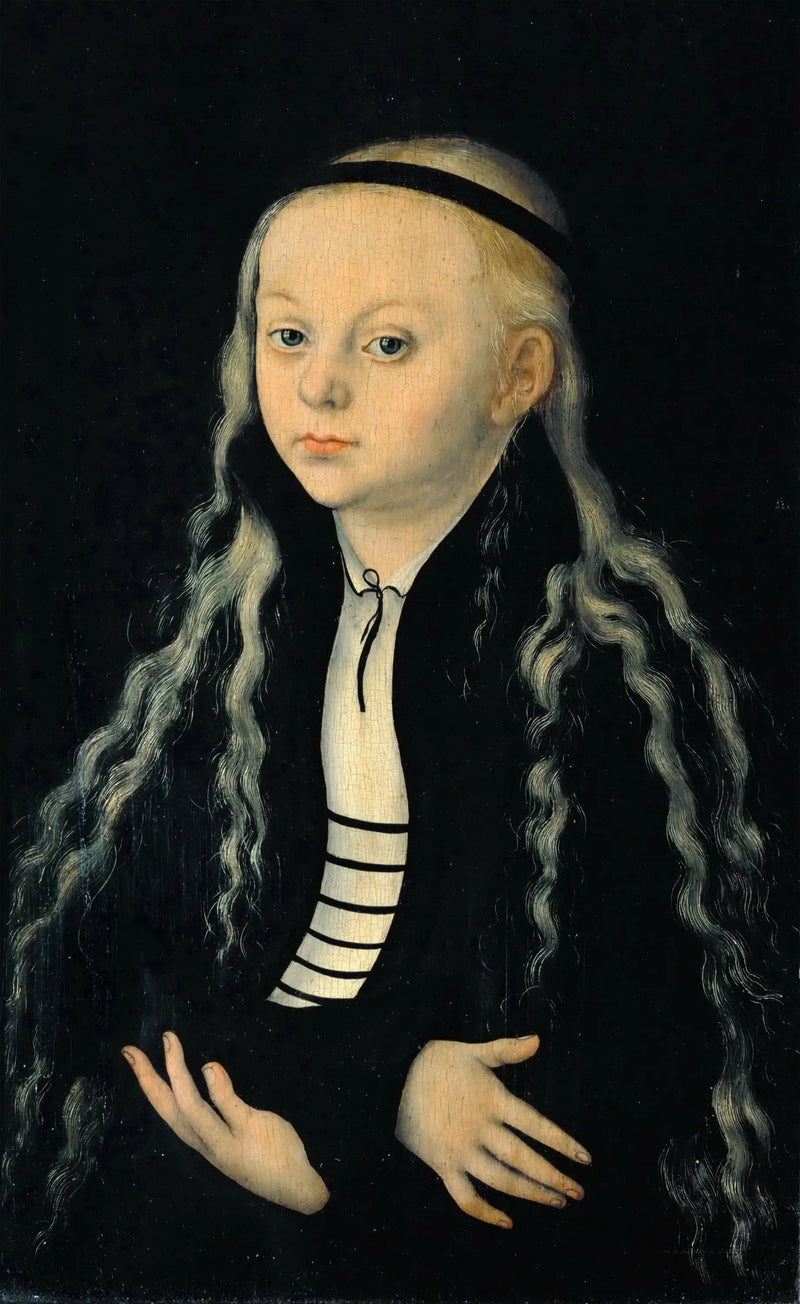 Portret van Magdalena Luther, dochter van de hervormer Martin Luther - Lucas Cranach de Oudere