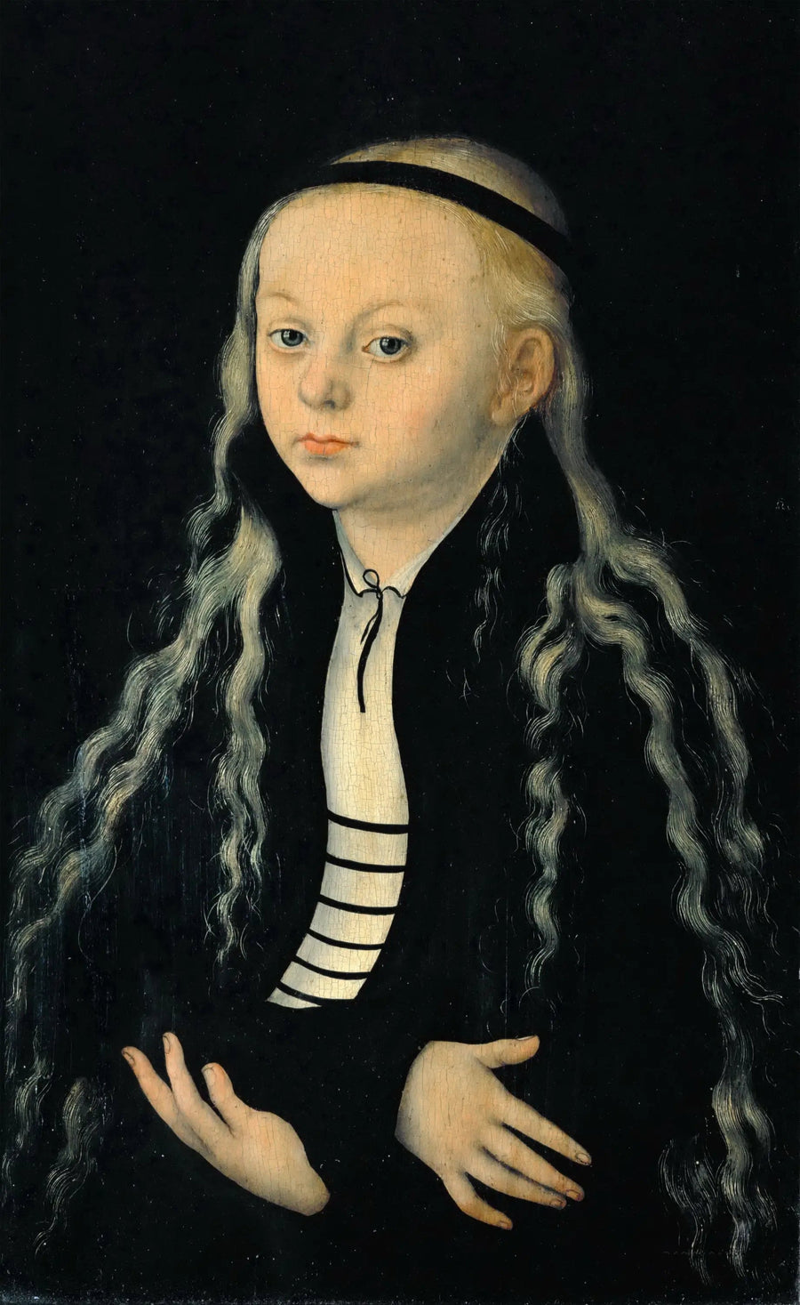 Portret van Magdalena Luther, dochter van de hervormer Martin Luther - Lucas Cranach de Oudere