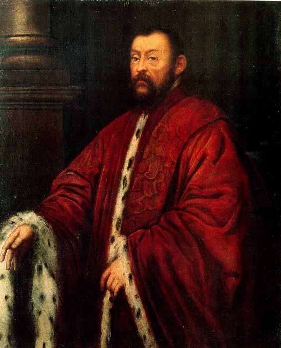 Portret van Marcantonio Barbaro - Jacopo Tintoretto