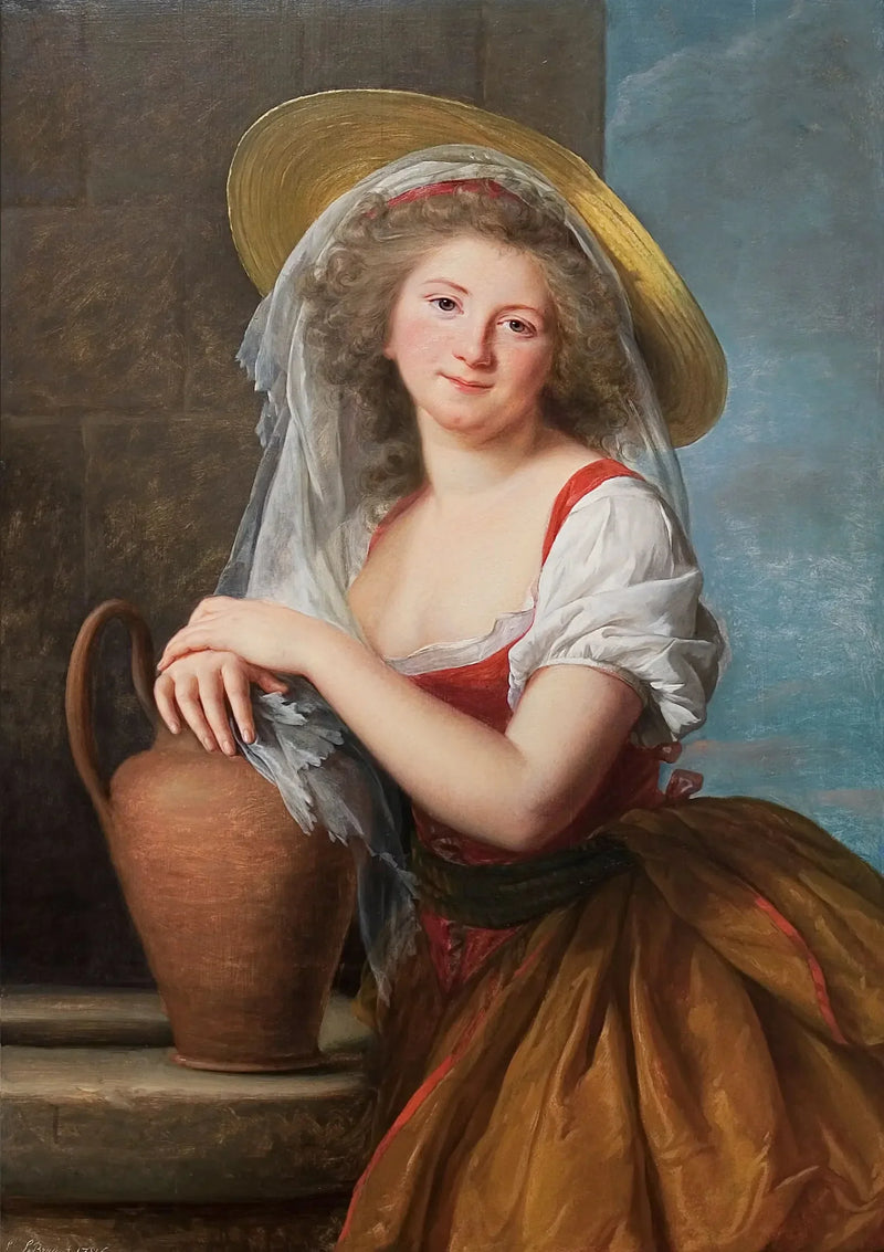 Portret van Marguerite Baudard de Saint James, markiezin van Puységur, als melkmeisje - Élisabeth Vigée Le Brun

Source:
Portrait de Marguerite Baudard de Saint James, marquise de Puységur, en laitière - Élisabeth Vigée Le Brun