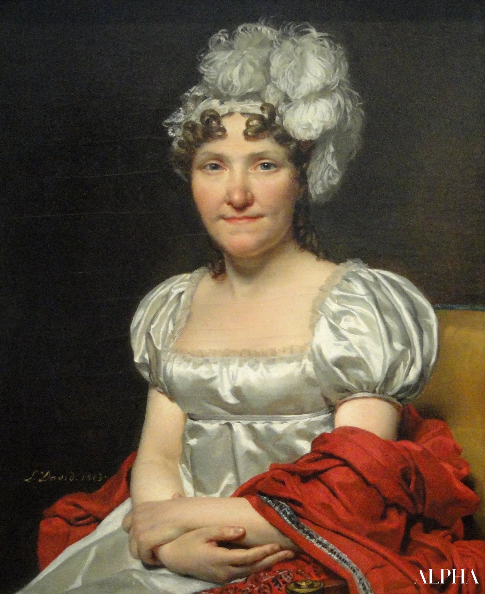 Portret van Marguerite Charlotte David - Jacques-Louis David - Reproducties van schilderijen en hoogwaardige schilderijen