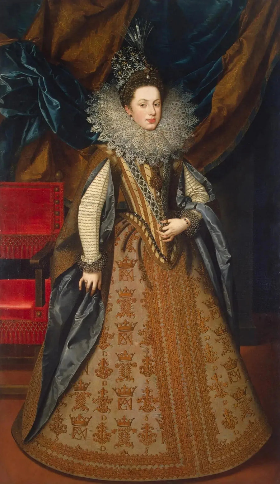 Portret van Margaretha van Savoye, hertogin van Mantua

Source:
Portrait de Marguerite de Savoie, duchesse de Mantoue - Frans Pourbus the Younger
