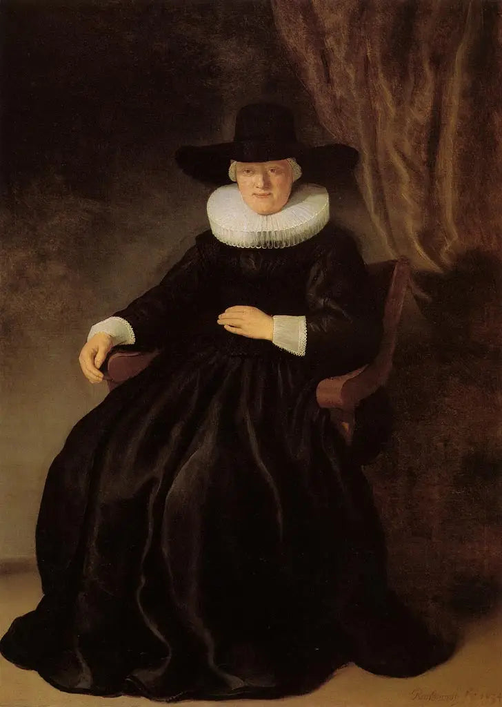 Portret van Maria Bockenolle - Rembrandt