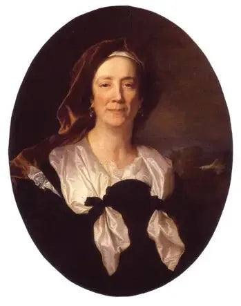 Portret van Maria Serra, moeder van Hyacinthe Rigaud - Hyacinthe Rigaud