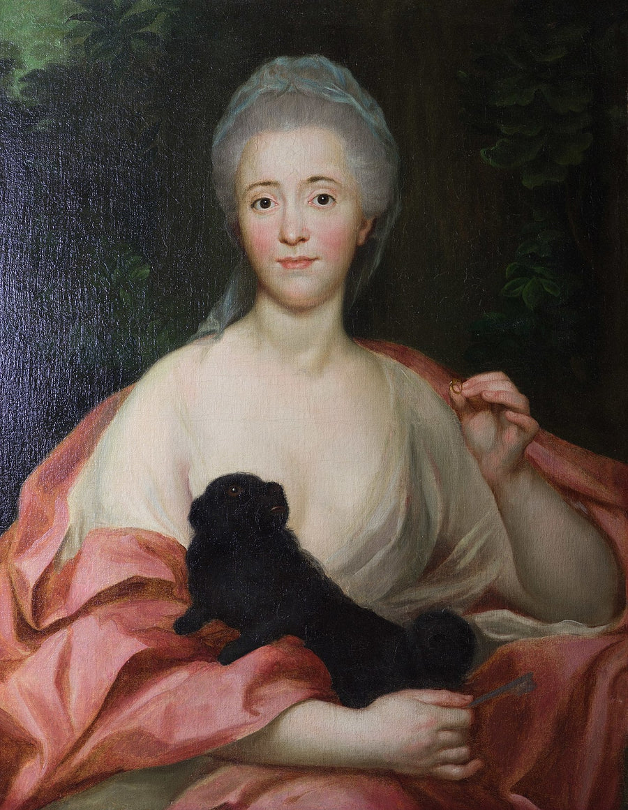 Portret van Mariana de Silva-Bazán en Sarmiento - Anton Raphael Mengs