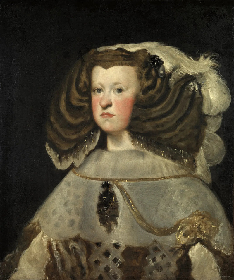 Portret van Maria Anna van Oostenrijk, koningin van Spanje - Diego Velázquez
