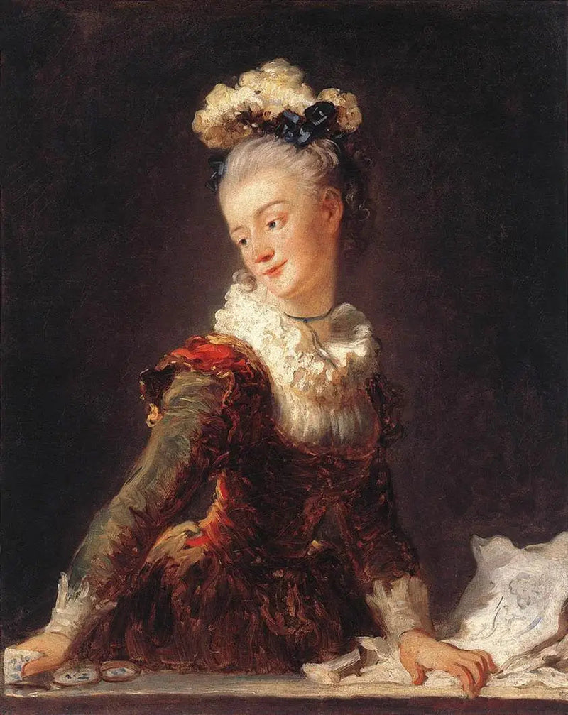 Portret van Marie-Anne-Éléonore, gravin de Grave (1730-1807) - Jean-Honoré Fragonard