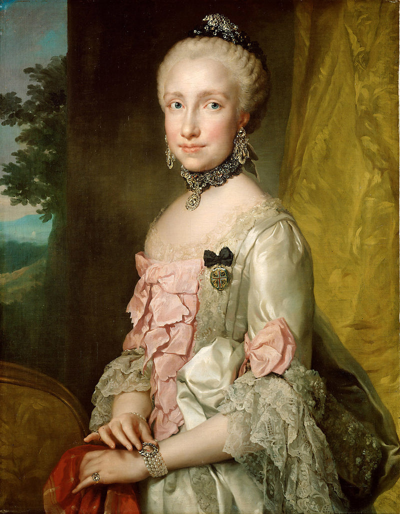 Portret van Marie-Louise van Spanje - Anton Raphael Mengs