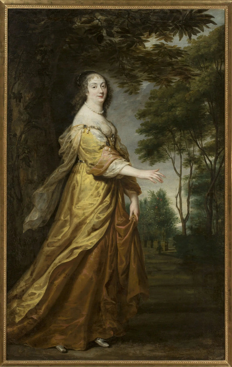 Portret van Marie Louise Gonzague de Nevers. - Juste d'Egmont