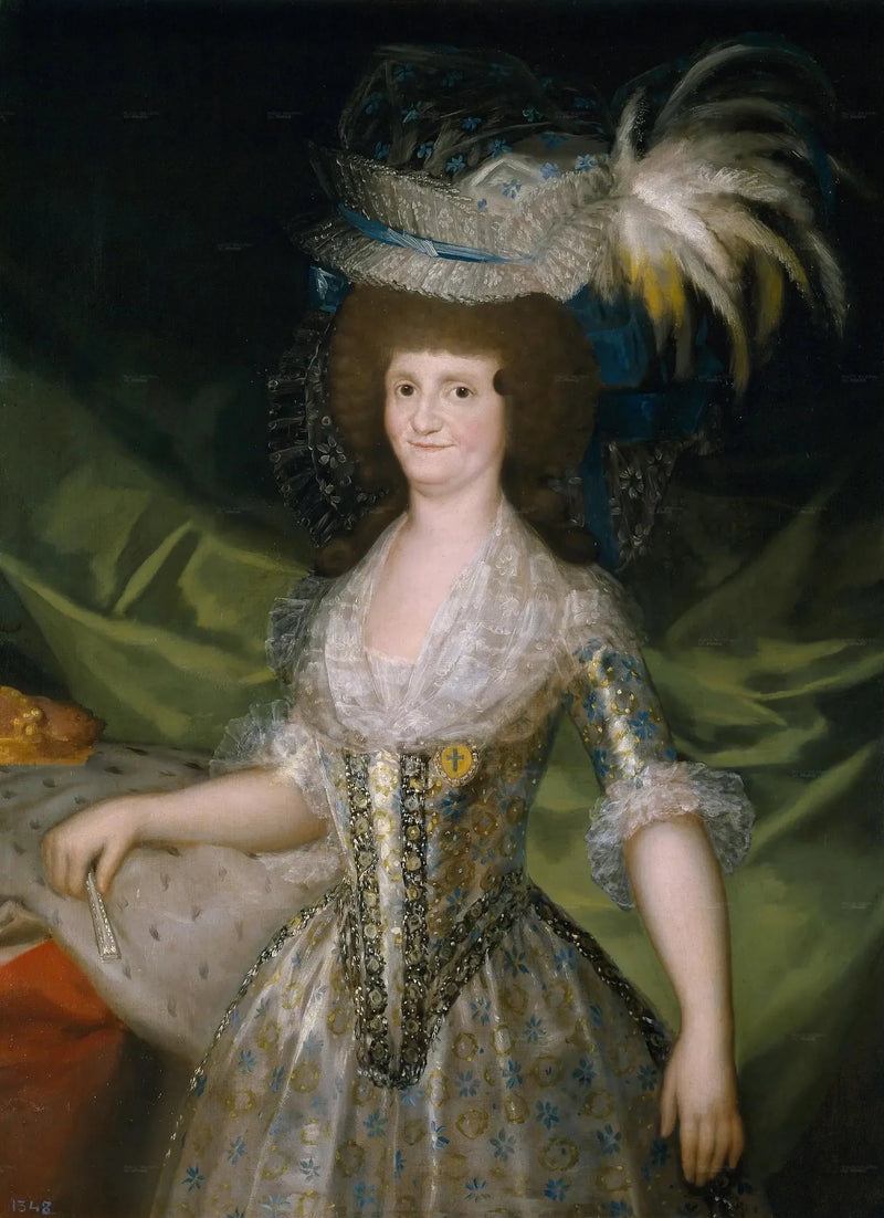 Portret van Maria-Louise van Parma, koningin van Spanje - Francisco de Goya