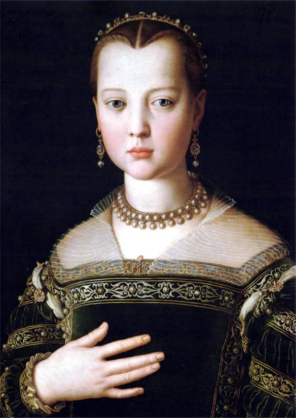Portret van Marie de Médicis - Bronzino