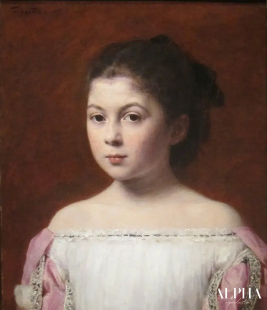 Portrait de Marie-Yolande de Fitz-James, 1867 - Henri Fantin-Latour - Reproductions de tableaux et peintures haut de gamme