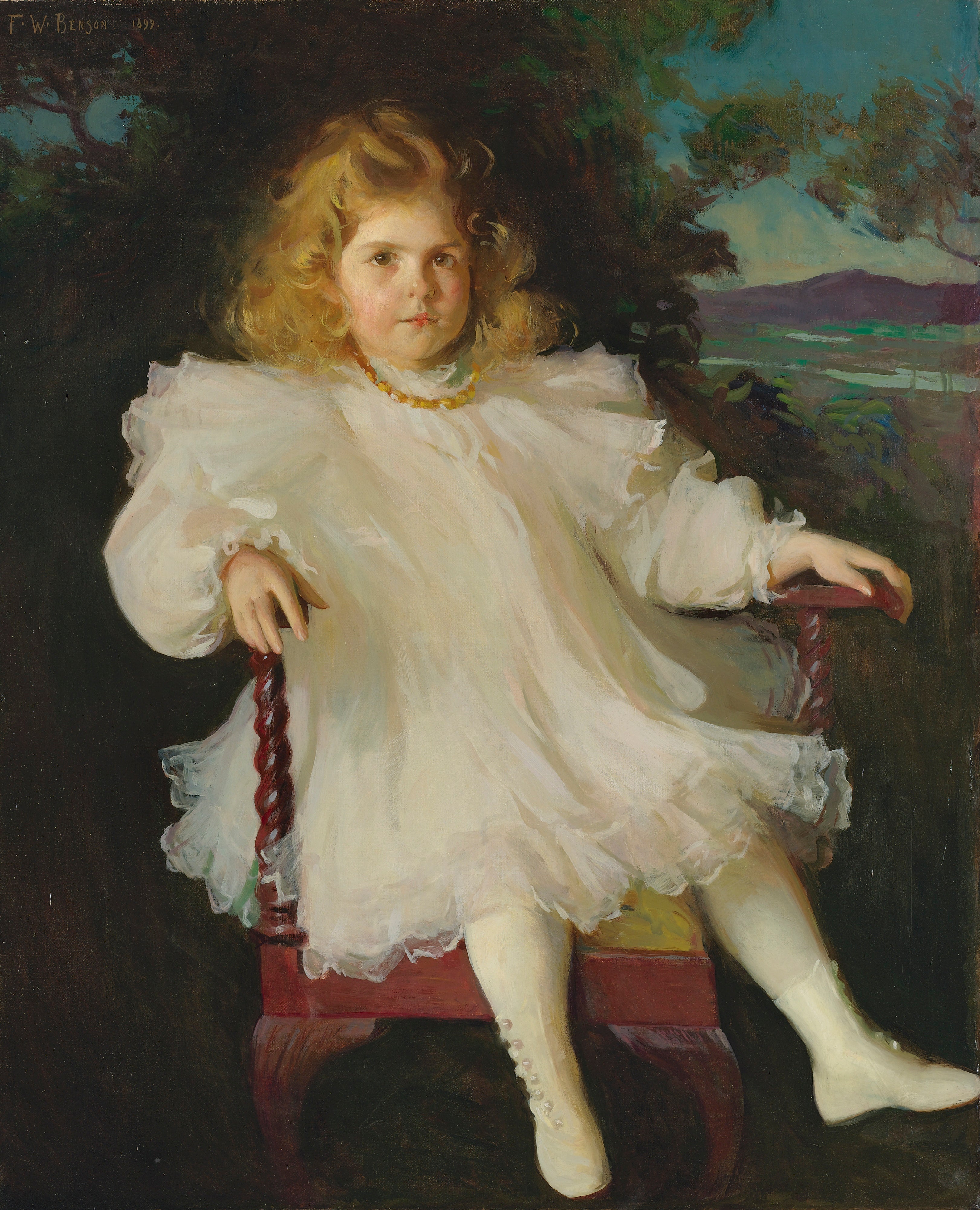 Portrait de Marjorie Coldwell Westinghouse - Frank Weston Benson - Alpha Reproduction