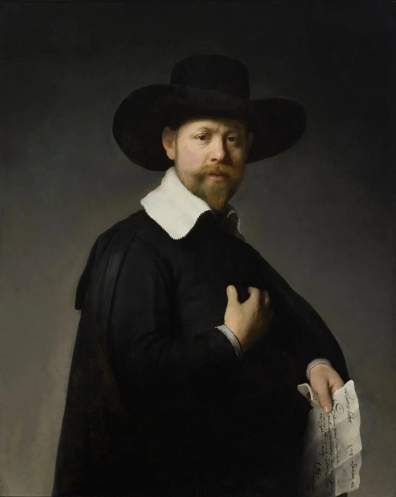 Portret van Marten Looten - Rembrandt