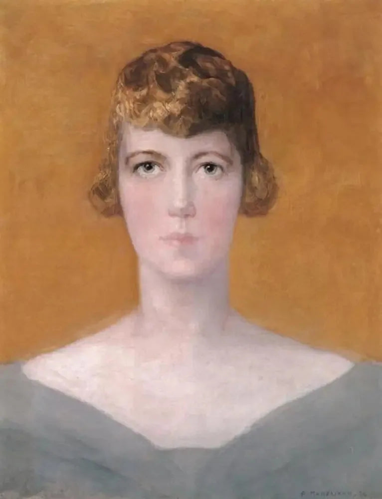 Portret van Martha Frieda de Fries (1893-...) - Piet Mondrian