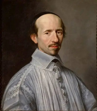 Portret van Martin de Barcos, abt van Saint-Cyran - Philippe de Champaigne