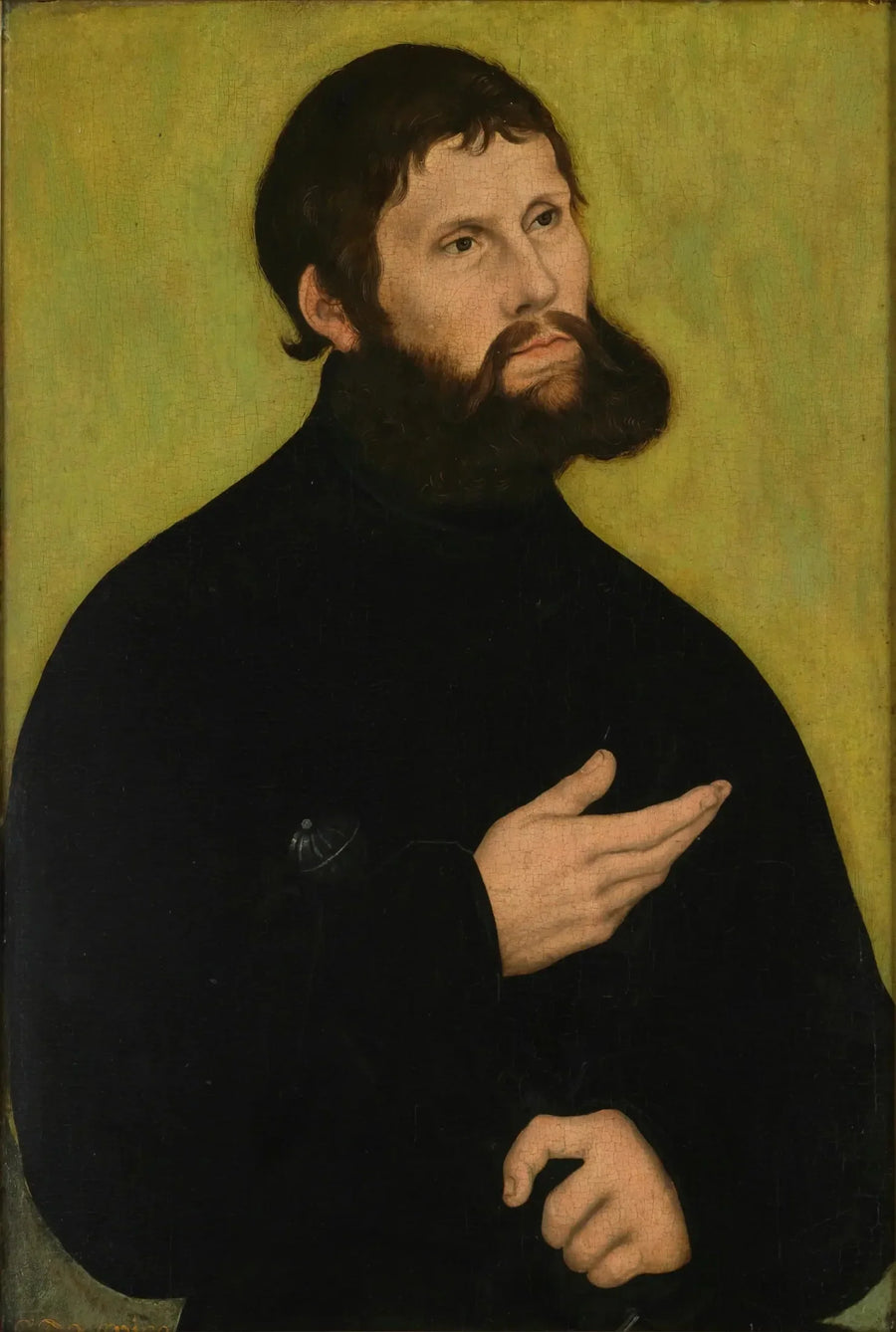 Portret van Martin Luther in Junker Jörg - Lucas Cranach de Oudere