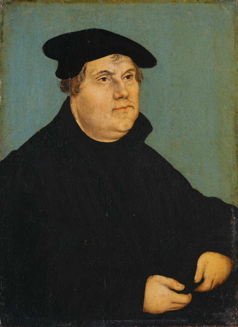 Portret van Martin Luther - Lucas Cranach de Oudere