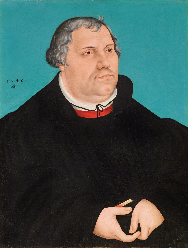 Portret van Martin Luther - Lucas Cranach de Oudere