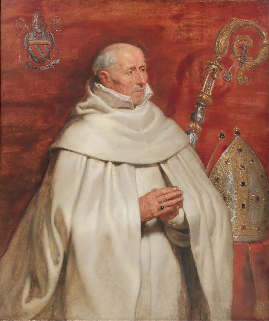 Portret van Matthaeus Yrsselius (1541-1629), abt van de abdij Saint-Michel in Antwerpen - Peter Paul Rubens
