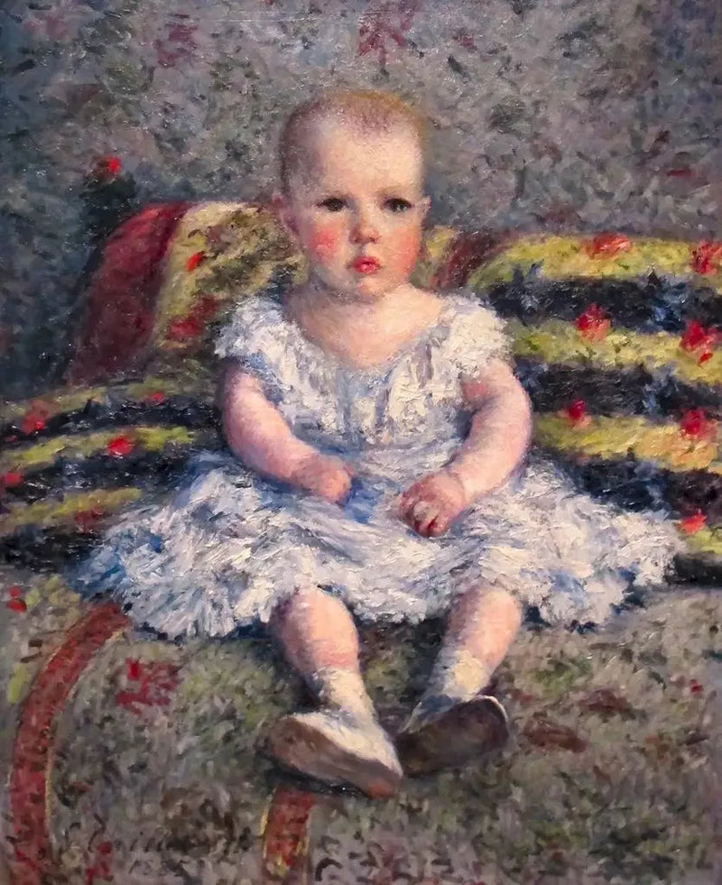 Portret van Maurice Hugot, kind - Gustave Caillebotte