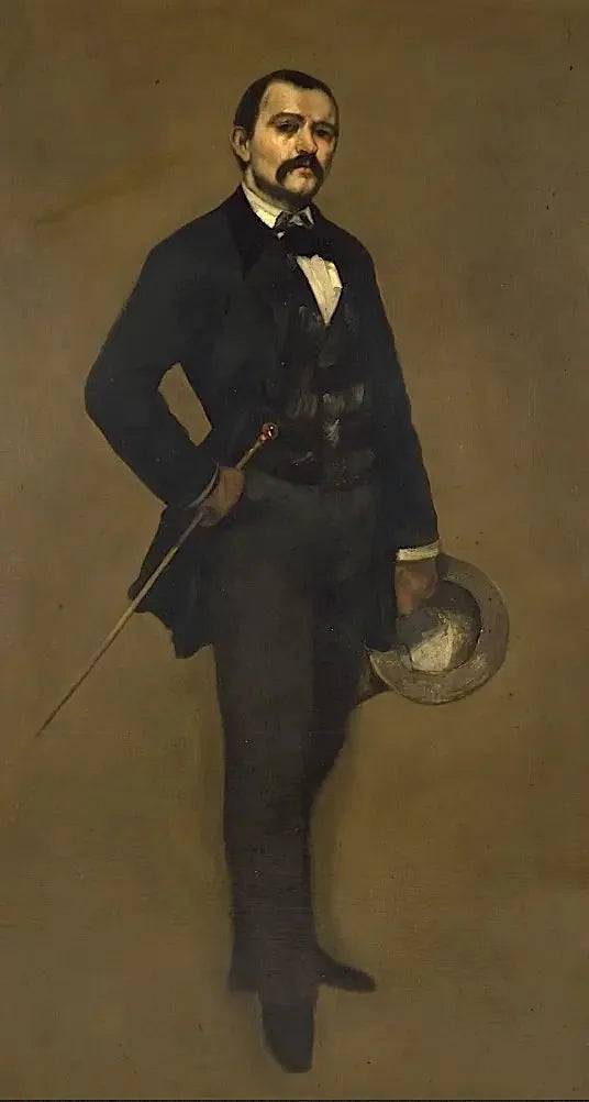 Portret van Max Buchon - Gustave Courbet
