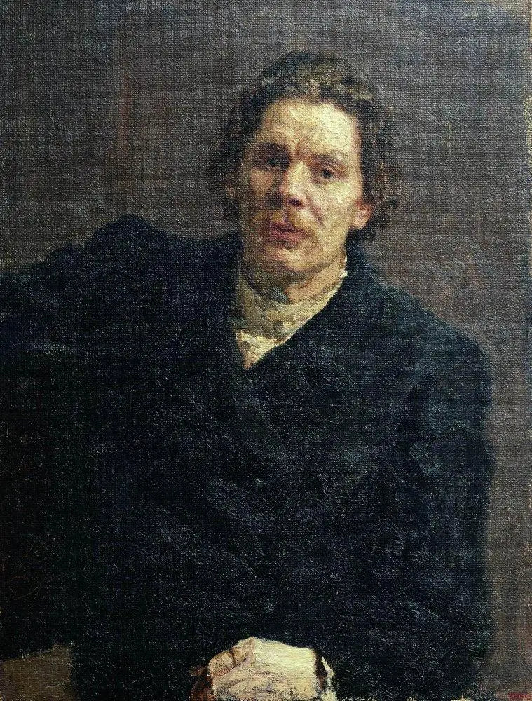 Portret van Maxime Gorki - Ilya Repin