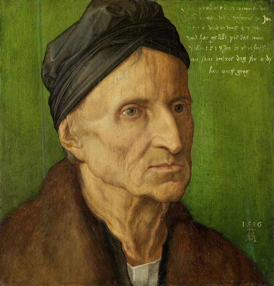 Portret van Michael Wolgemut - Albrecht Dürer
