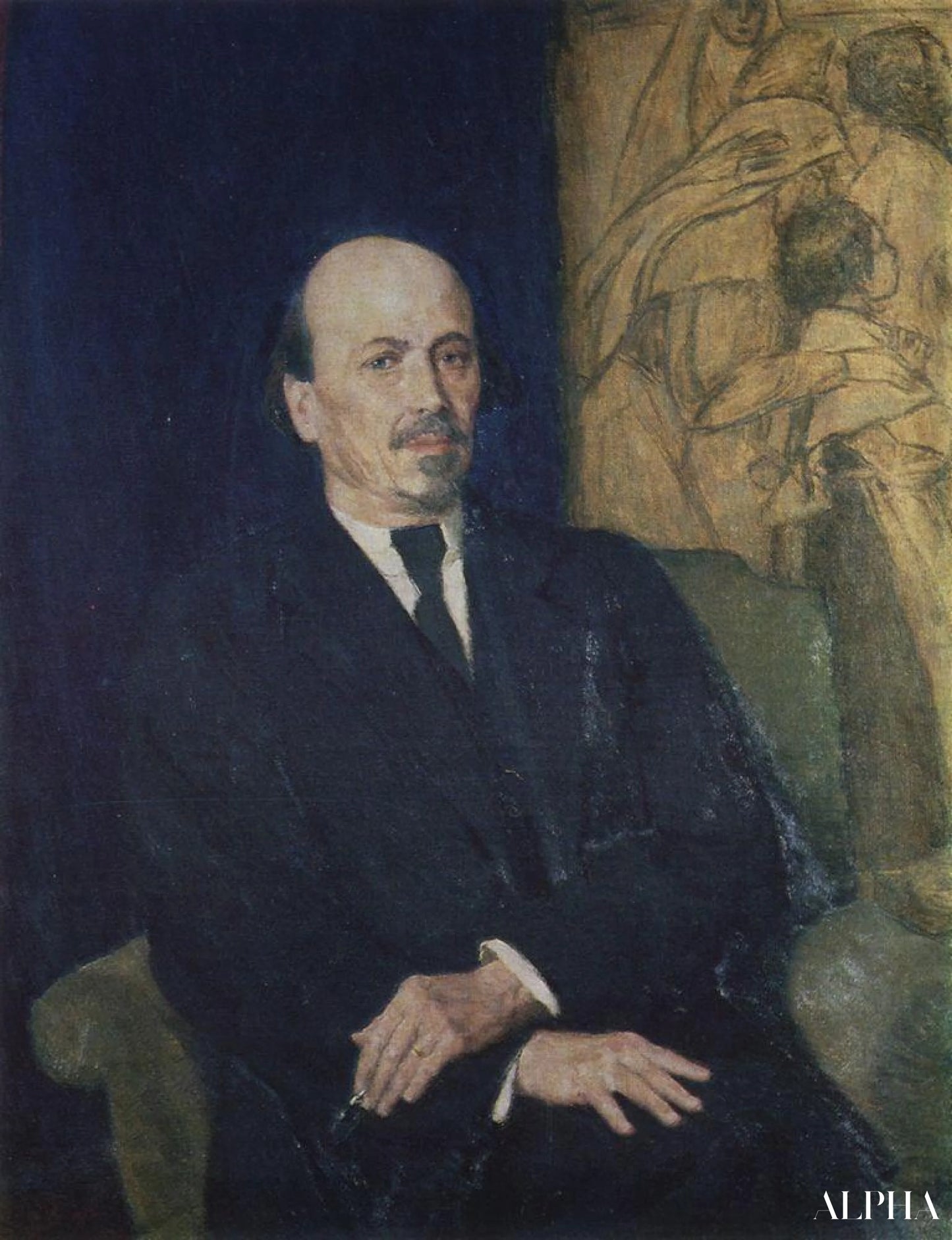 Portrait de Mikhail Nesterov - Viktor Vasnetsov - Reproductions de tableaux et peintures haut de gamme