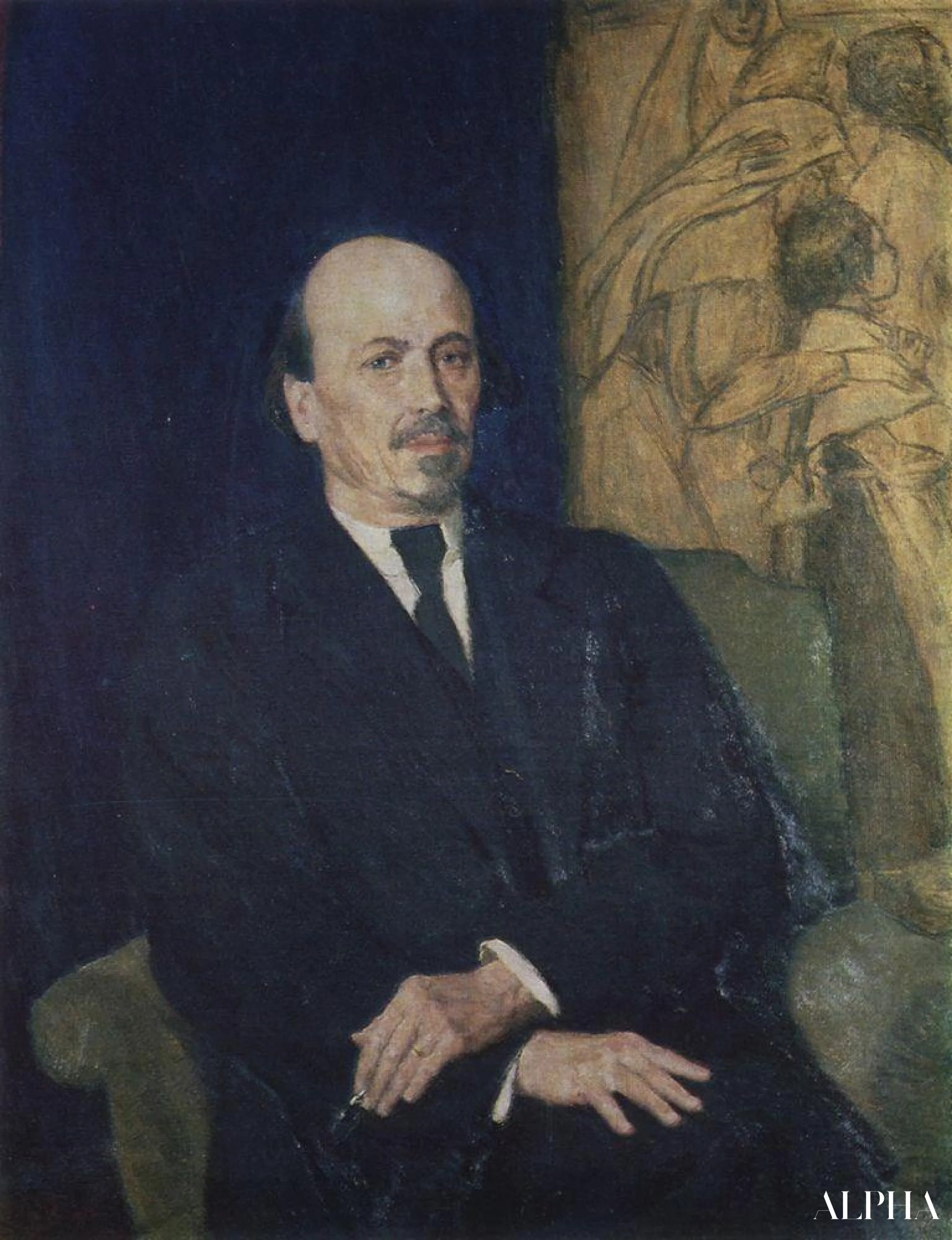 Portrait de Mikhail Nesterov - Viktor Vasnetsov - Reproductions de tableaux et peintures haut de gamme