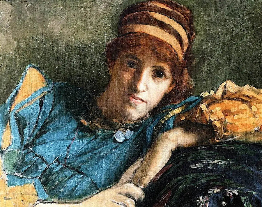 Portret van Mevrouw Laura Theresa Epps (Lady Alma Tadema) - Lawrence Alma-Tadema