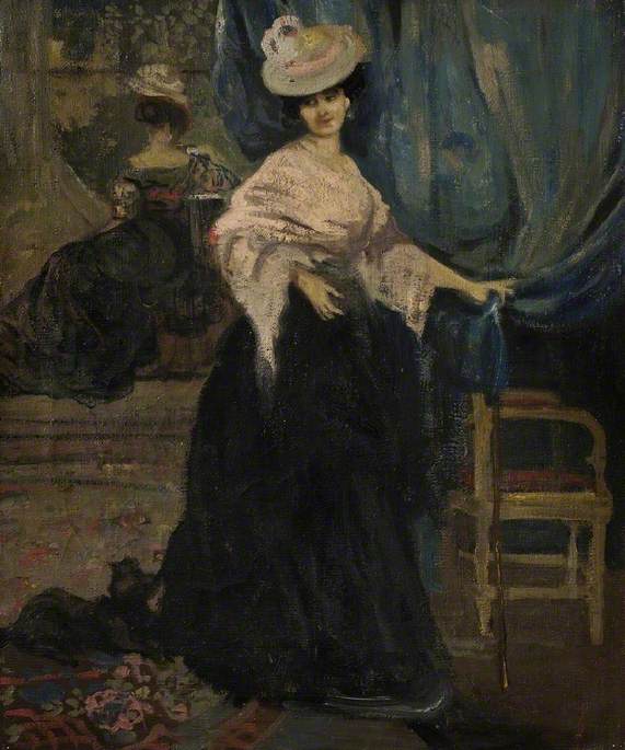 Portret van mevrouw Amy Halford - Charles Conder