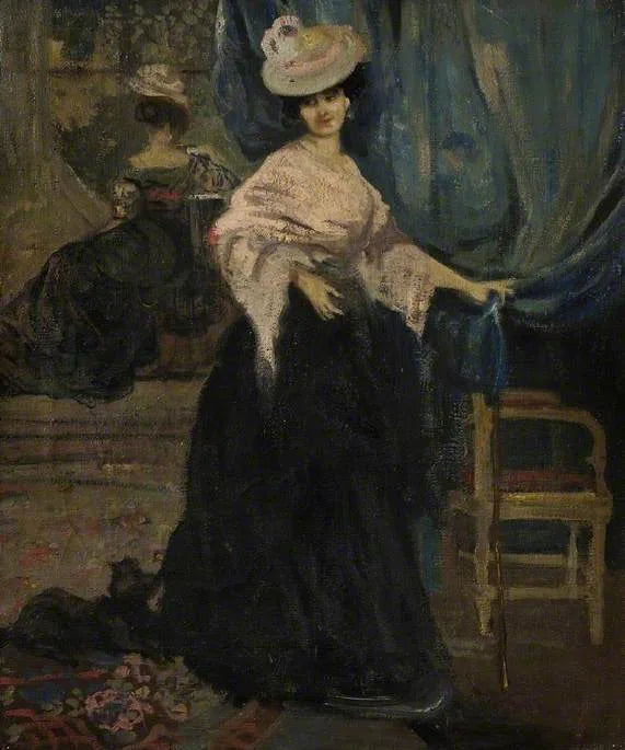 Portret van mevrouw Amy Halford - Charles Conder
