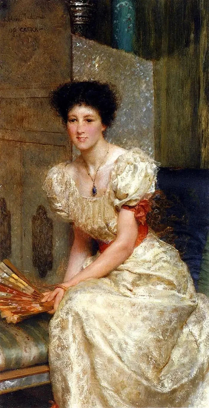 Portret van mevrouw Charles W. Wyllie - Lawrence Alma-Tadema
