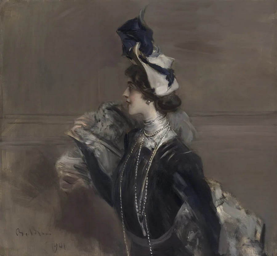 Portret van mevrouw Lina Cavalieri - Giovanni Boldini