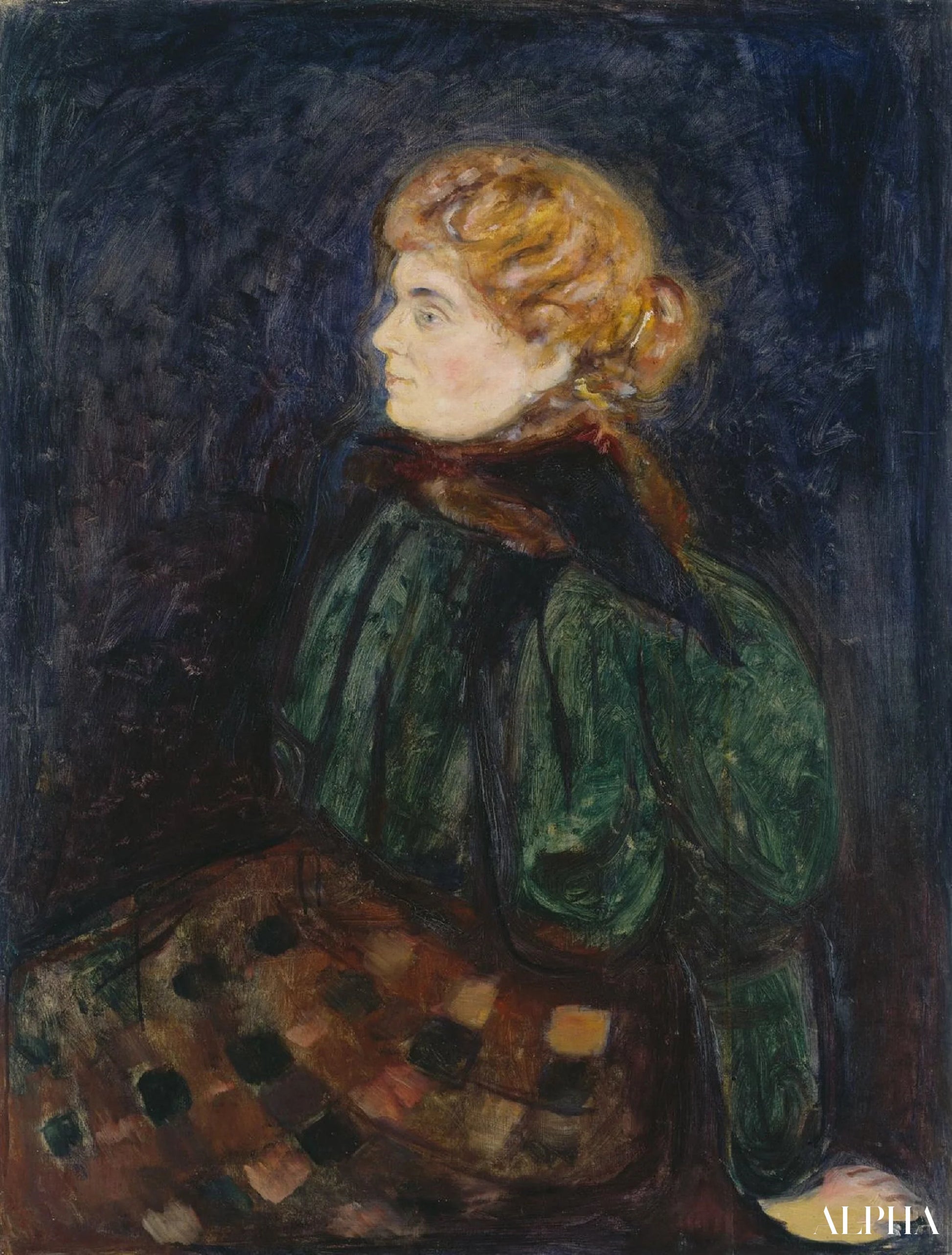 'Portret van mevrouw Maximilian Harden - Edvard Munch - Reproducties van schilderijen en hoogwaardige schilderijen'