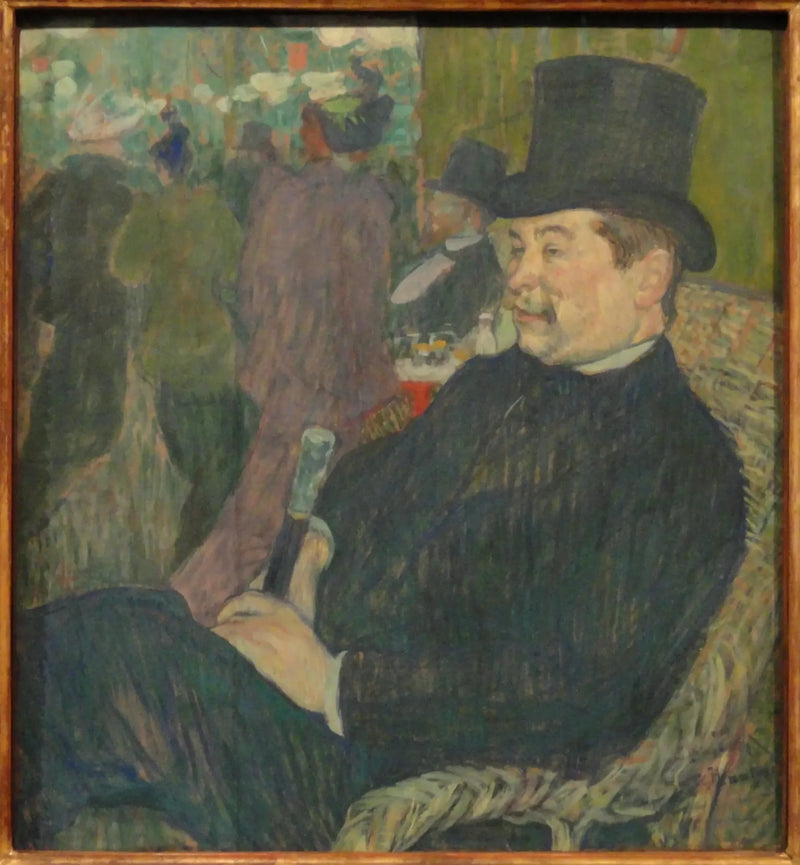Portret van de heer Delaporte in de Tuin van Parijs - Henri de Toulouse-Lautrec