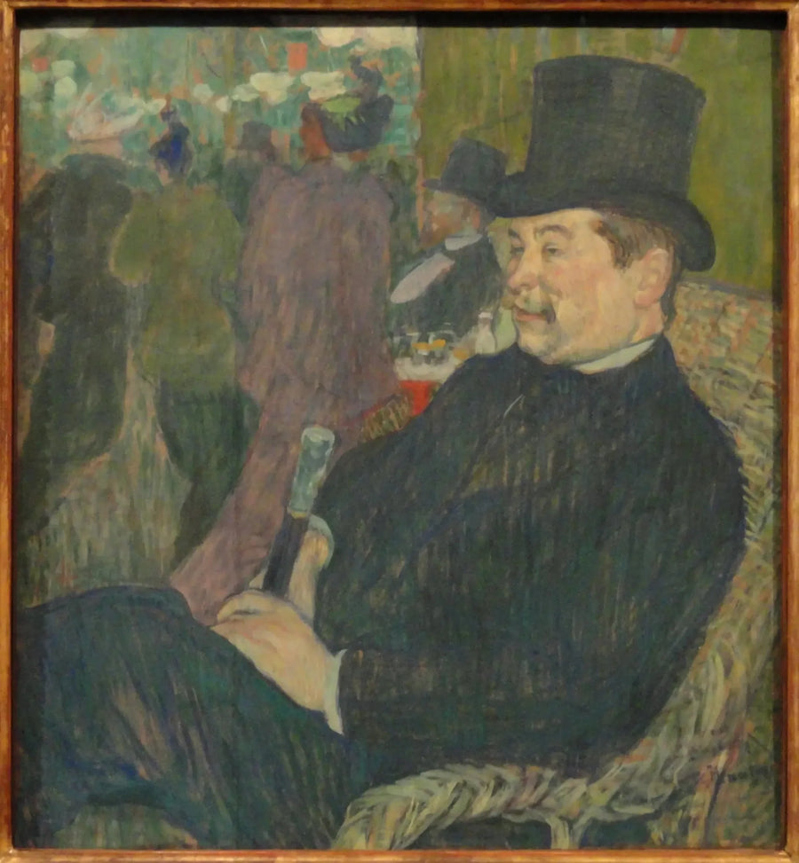 Portret van de heer Delaporte in de Tuin van Parijs - Henri de Toulouse-Lautrec