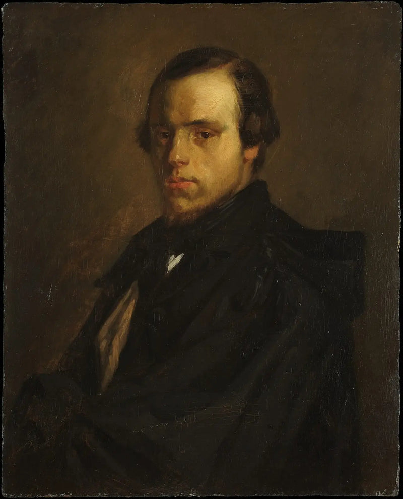 Portret van de heer Le Courtois, schoonbroer van de kunstenaar - Jean-François Millet